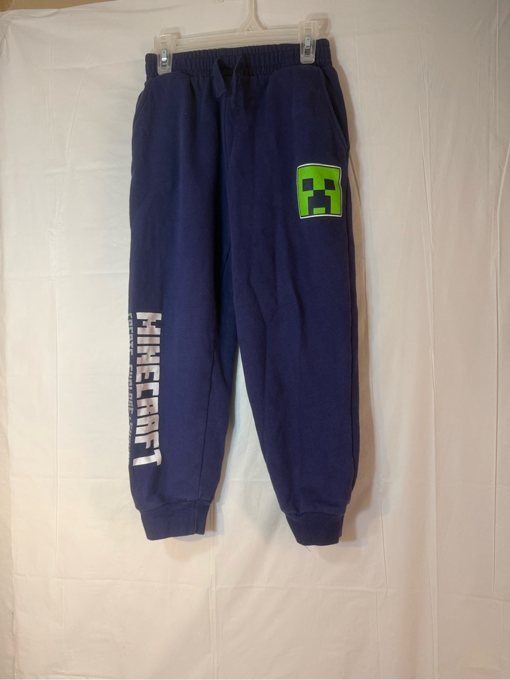 Minecraft Creeper boys fleece sweatpants size 10/12